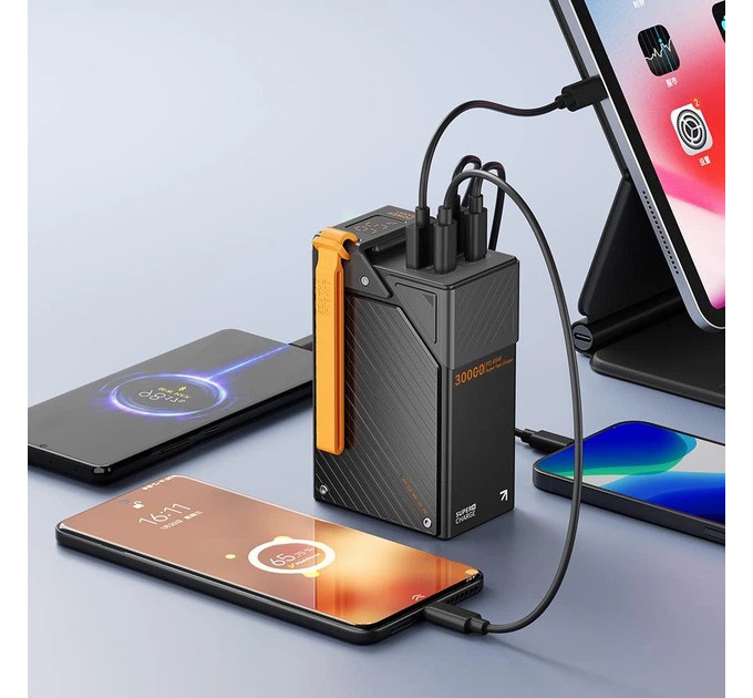Павербанк WUW 30000mAh 65W Павербанк WUW TUGII Y365 зі швидкою зарядкою, Портативний зовнішній акумулятор
