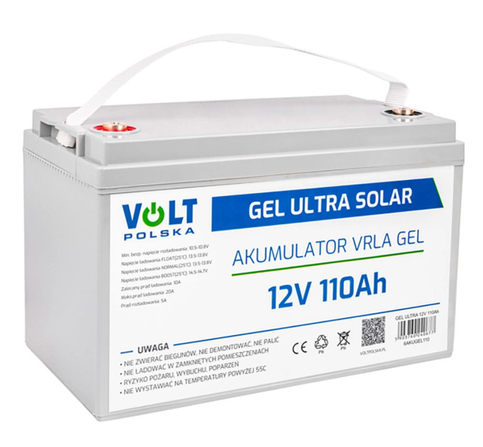 Акумуляторна батарея Volt Polska GEL  ULTRA SOLAR 12V 110 Ah