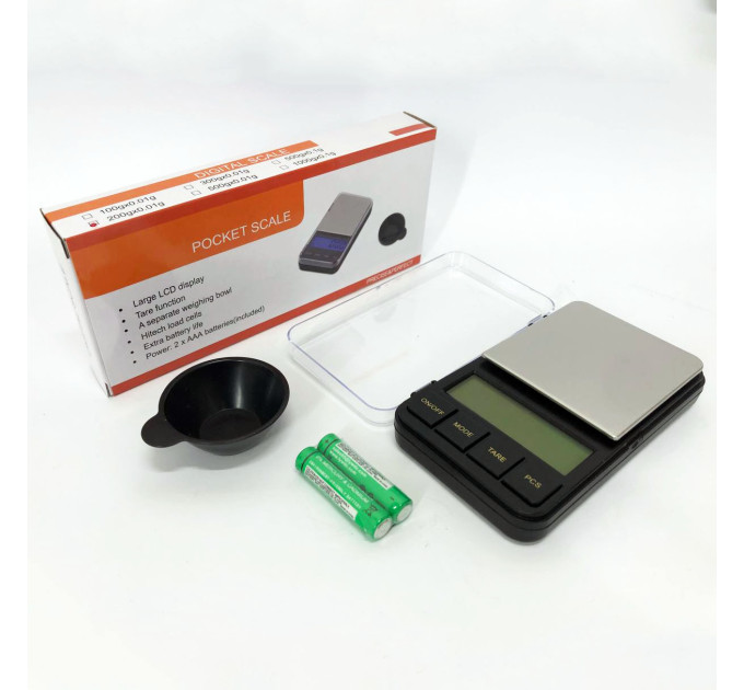 Ваги ювелірні Digital scale VS 6285PA - 200 г,0.01 г з чашею, електронні ваги для золота