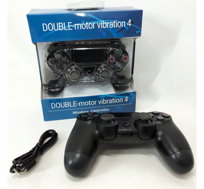 Джойстик DOUBLESHOCK для PS 4, бездротовий ігровий геймпад PS4/PC акумуляторний джойстик. Колір чорний