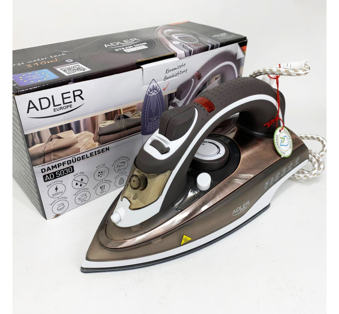 Парова праска ADLER AD 5030 3000Вт з керамічною підошвою
