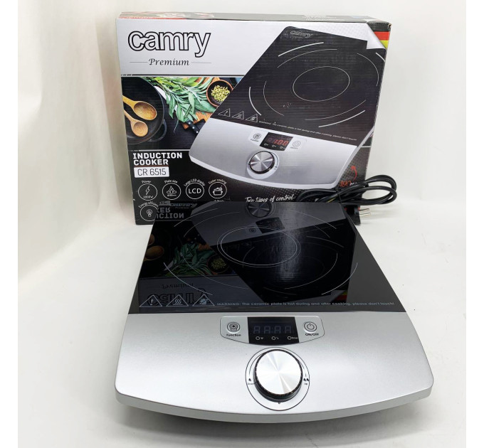 Індукційна плита CAMRY CR 6515 настільна одноконфоркова 2000Вт 60°C - 240°C