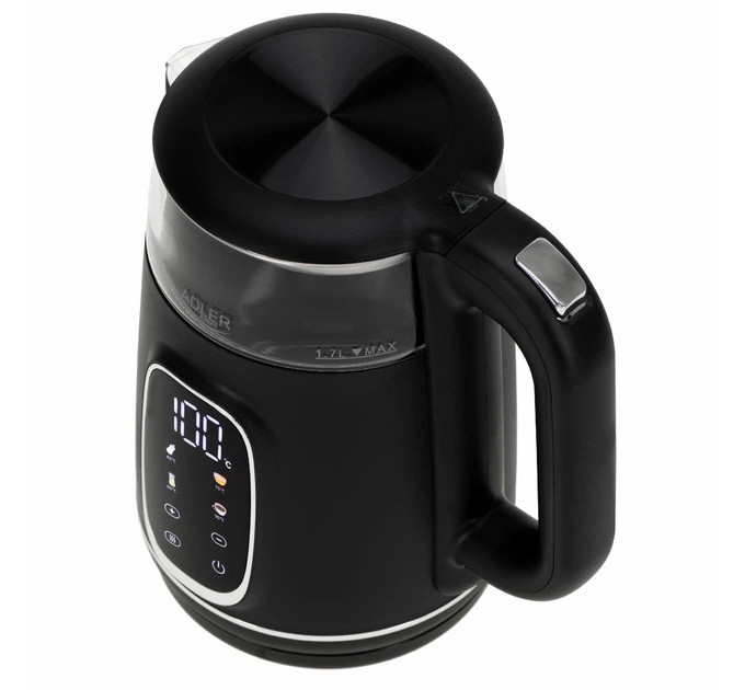 Електрочайник Adler AD 1305 2200Вт 1.7Л Black Silver