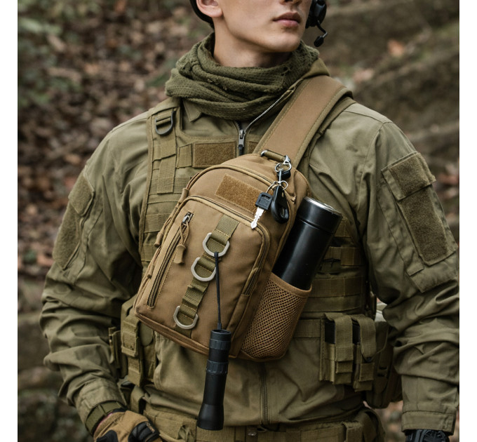 Тактична сумка через плече Cordura 1000D слінг з системою MOLLE