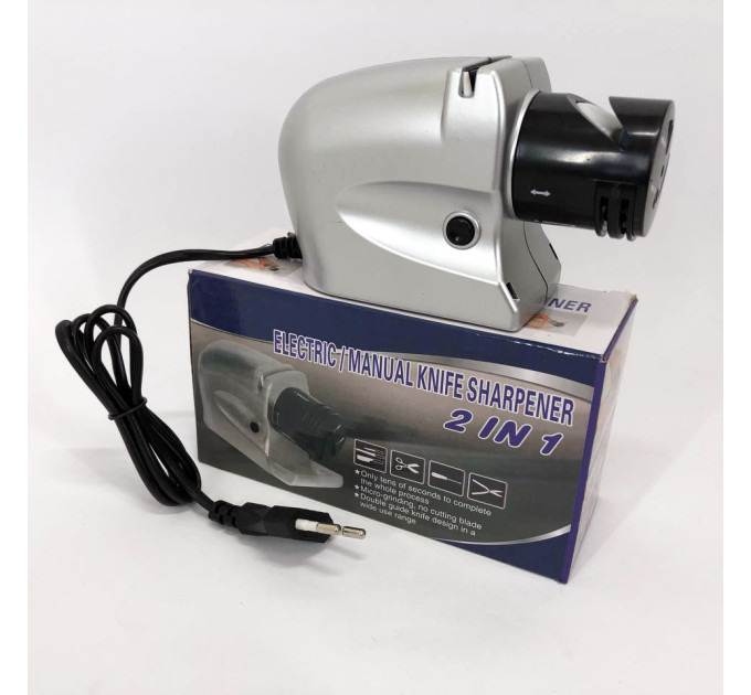 Електрична точила для ножів та ножиць ELECTRIC SHARPENER 220В, Електронна точила для заточування ножів