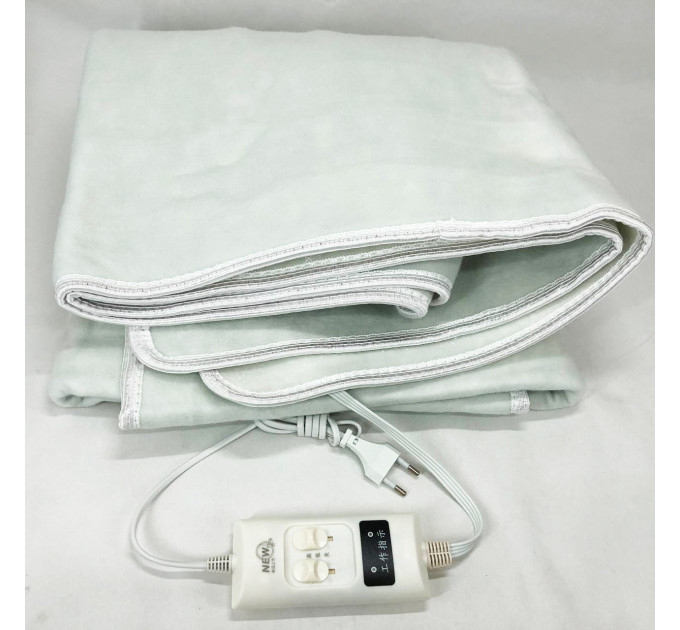 Електропростирадло електричне простирадло з підігрівом Electric Blanket 150х120см. Колір: білий