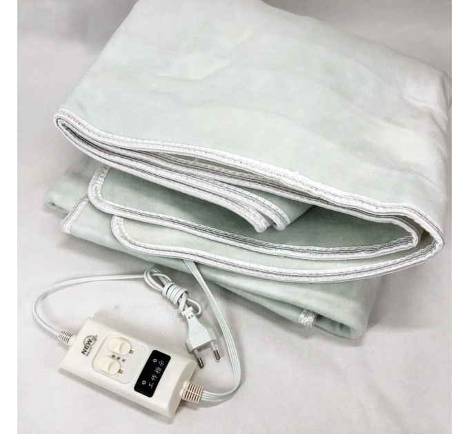 Електропростирадло електричне простирадло з підігрівом Electric Blanket 150х120см. Колір: білий