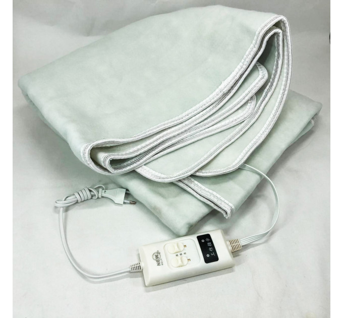 Електропростирадло електричне простирадло з підігрівом Electric Blanket 150х120см. Колір: білий