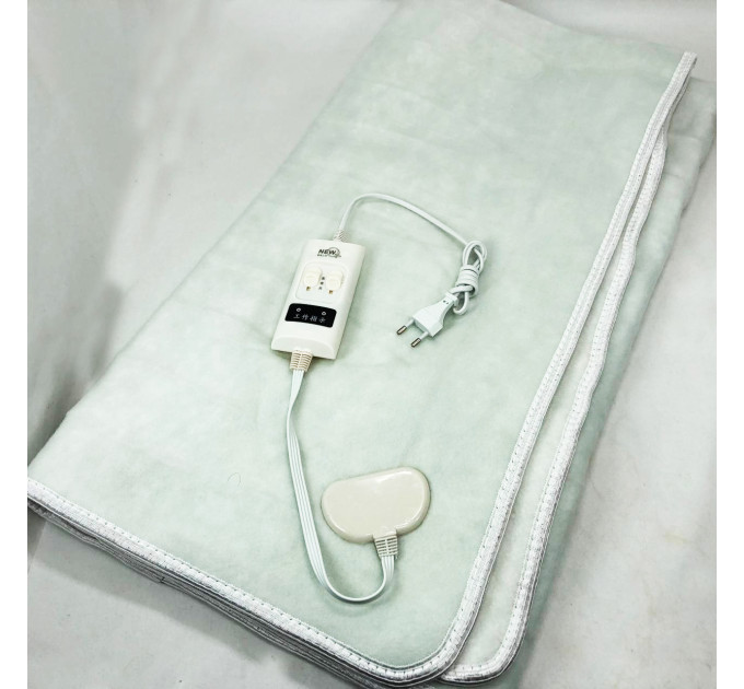 Електропростирадло електричне простирадло з підігрівом Electric Blanket 150х120см. Колір: білий