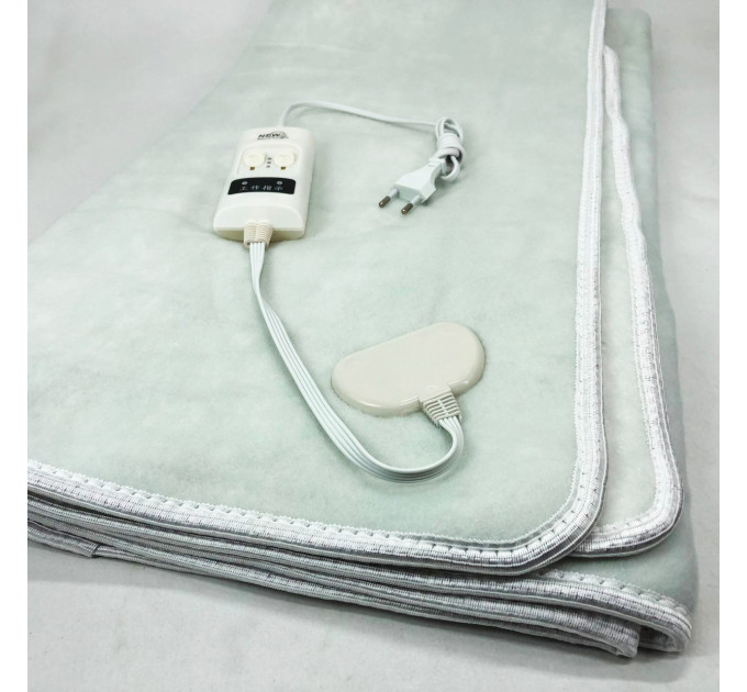 Електропростирадло електричне простирадло з підігрівом Electric Blanket 150х120см. Колір: білий