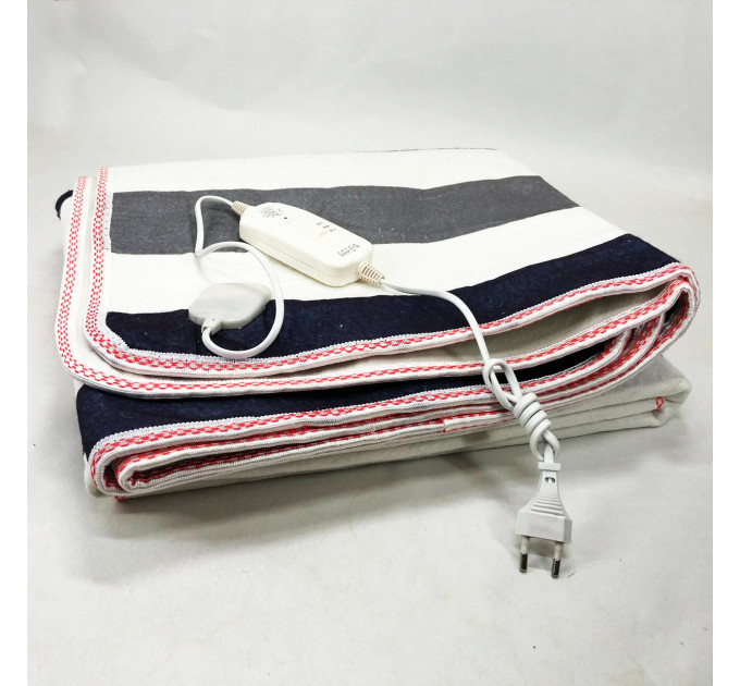 Електропростирадло електричне простирадло з підігрівом Electric Blanket 180х150см смужка