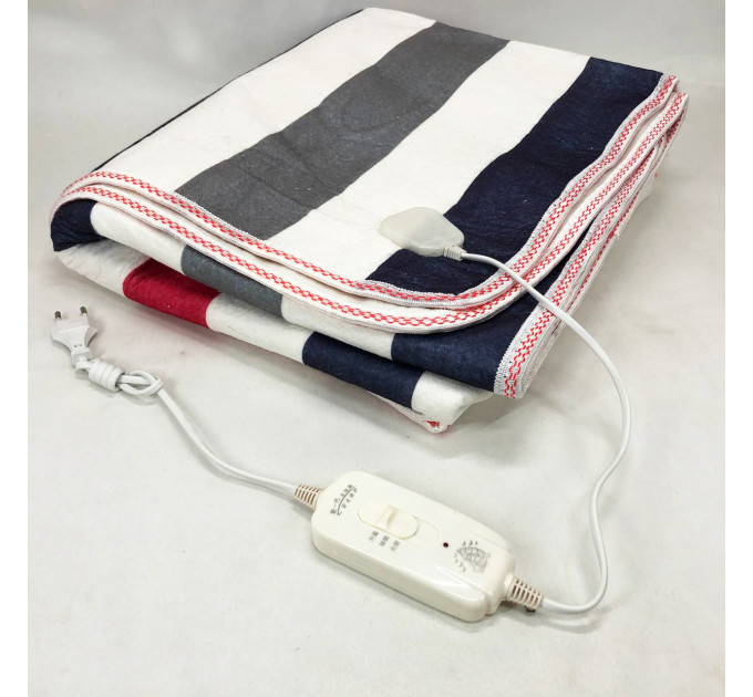 Електропростирадло електричне простирадло з підігрівом Electric Blanket 180х150см смужка