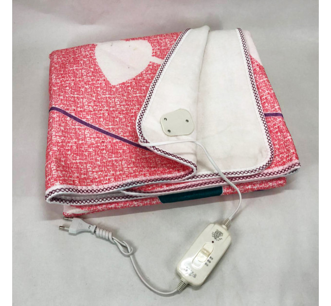 Електропростирадло електричне простирадло з підігрівом Electric Blanket 170х150см серця