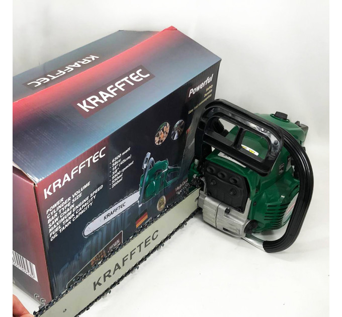 Бензопила ланцюгова 45см KRAFFTEC 5800, Пила ланцюгова бензинова