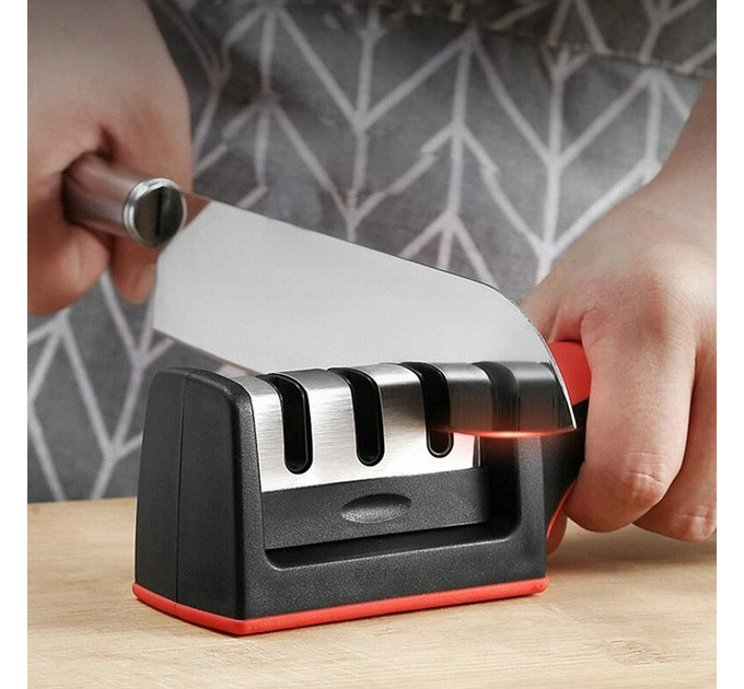 Професійна Ручна Точилка для ножів 3 рівня заточування Fast Sharpener RS-168