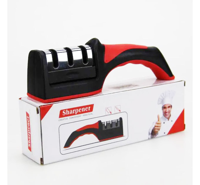 Професійна Ручна Точилка для ножів 3 рівня заточування Fast Sharpener RS-168