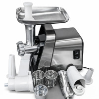 М'ясорубка електрична Rainberg RB-2271 3800Вт з насадкою для томатів та шатківницею М'ясорубка електрична Rainberg RB-2271 3800Вт з насадкою для томатів та шатківницею