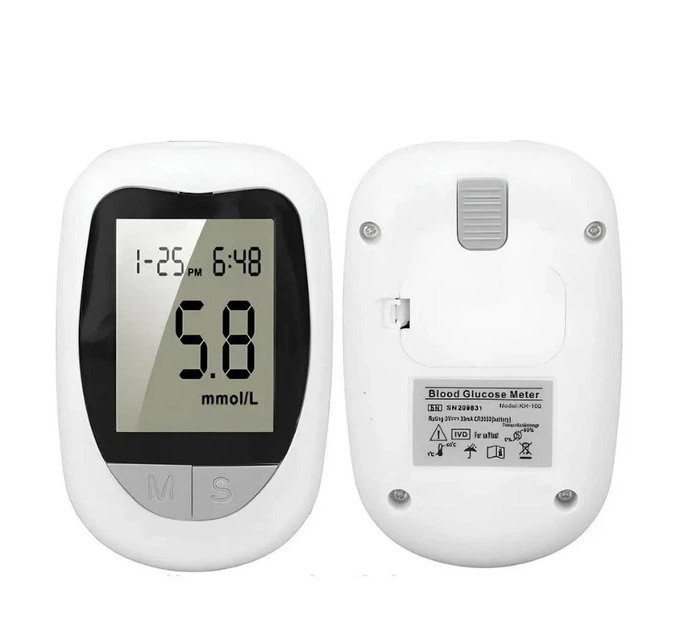 Апарат для вимірювання цукру 50 тестів від батареї Glucose Meter BY-100 для контролю рівня глюкози в крові
