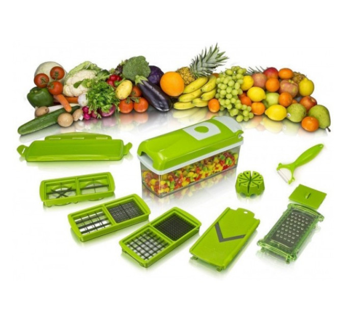 Терка Nicer Dicer PLUS овочерізка універсальна терка ручна овочерізка мультислайсер кухонна овочерізка