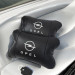 Набір автомобільних подушок 2шт для Opel, натуральна шкіра, стильні чорні підголівники Опель для авто