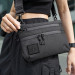 Тактическая черная сумка с Cordura 1000D, сумка через плечо с VELCRO-панелью