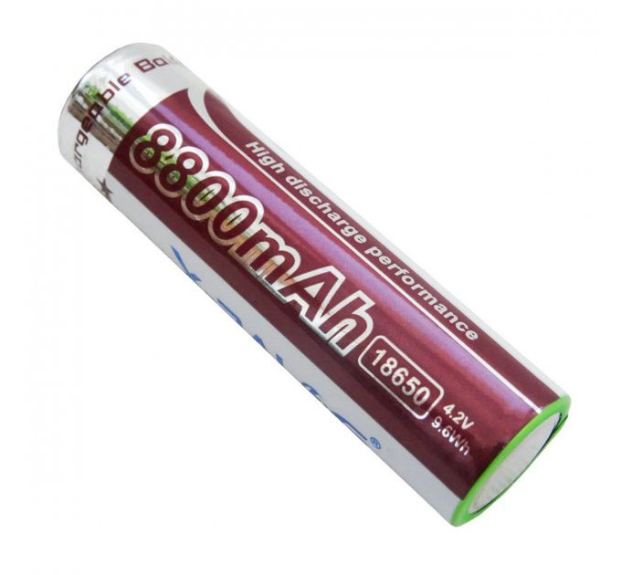 Літієвий акумулятор 18650 X-Balog 8800mAh 4.2V Li-ion літієва акумуляторна батарейка для ліхтариків